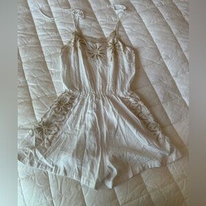 Cleobella Madena Romper size S cream and white